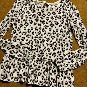 Lucky brand animal print shirt size XS